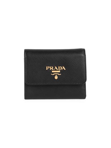 small leather wallet prada|prada leather wallets for women.